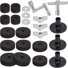 Facmogu 23PCS Cymbal Replacement Accessories, Cymbal Stand Felts, Drum Felt Pads