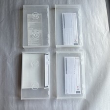 Vintage Sony Clear Plastic VHS Tape Storage Cases - Set of 4