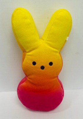 Dan Dee Peeps Bunny Yellow Orange Pink Gradient 10'' Beanbag Stuffed Plush