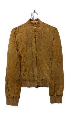 Ashwood braune Wildleder Leder Bomberjacke Größe 12 Damen Freizeit klassisch