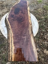 WILD CURLY GRAIN- Black Walnut Slab/ Live Edge Walnut Craft Wood/ Live Edge Wood