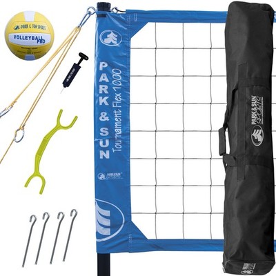 Park & Sun Sports Tournament Flex 1000: Portable Outdoor Volleyball Net System