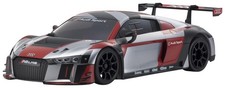 Kyosho ASC MR04W-MM Audi R8 LMS 2016 Gray/Red Mini-Z Body - MZP246RGB