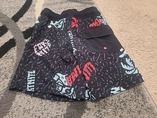 Fortnite Boys Palm Trees Graphic Swim Shorts Sizes S 6/7 