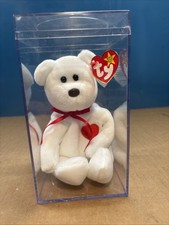 RARE Valentino Beanie Baby 1994   Brown Nose, PVC Pellets, Rare Two Tags Errors 