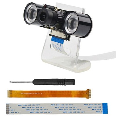 5 Fish Eye Lens Infrared Light Night Vison Camera For Raspberry Pi 4B/3B+/Zero H