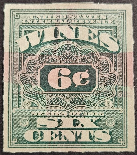 US Stamp Collection - Revenue - Cordial & Wine - Scott # RE35 - Used