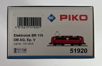 Piko 51920 H0 Dc E-Lok Br 110 Latz Ep. V Db Ag