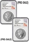 2026-P MORGAN & PEACE DOLLARS NGC REV PF70 ADVANCE RELEASES MERCANTI ALL OGP