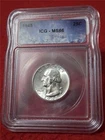 1945 25C WASHINGTON SILVER QUARTER ICG - MS66                         #MF-2576