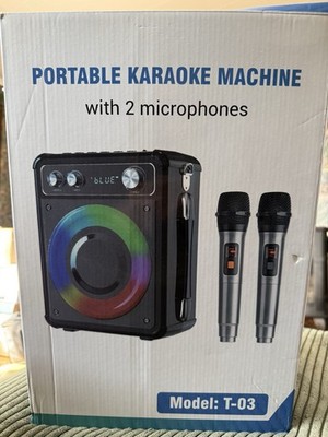 VOSOCO Portable Karaoke Machine T-03 with 2 Microphones | eBay