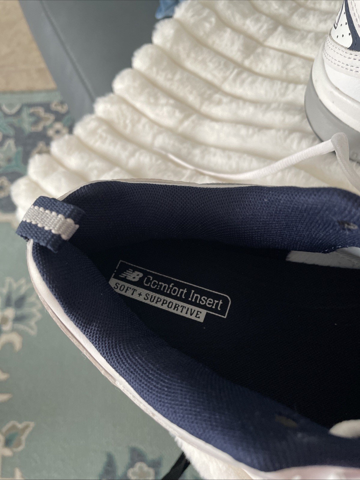 NEW BALANCE MX608WN5, MEN  Size 8 WHITE / NAVY, NEW thumbnail 6