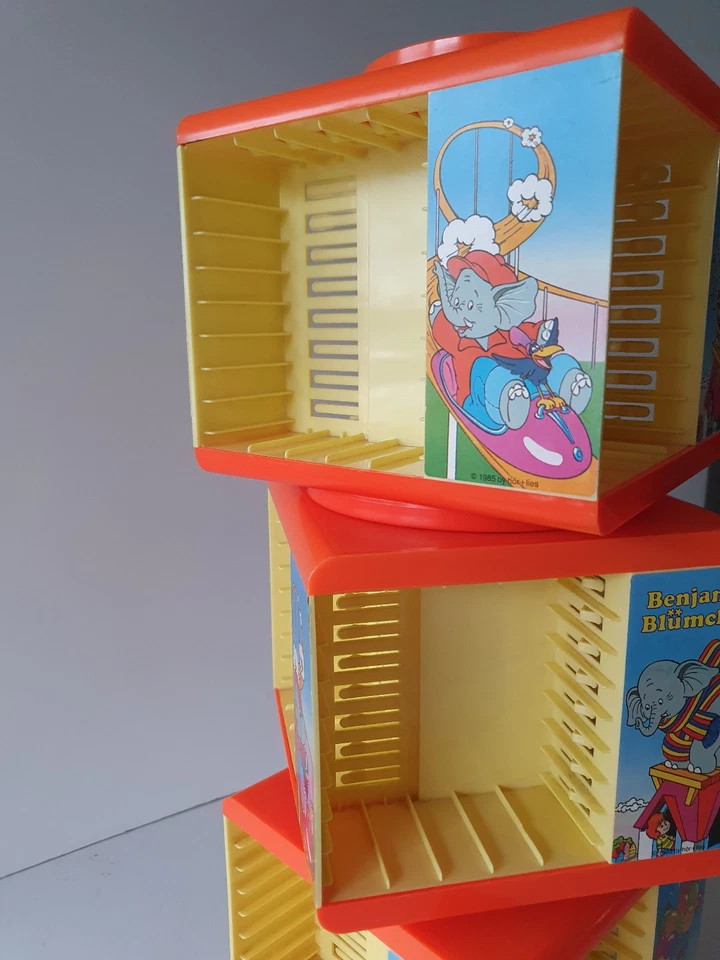 Benjamin Blümchen Kassetten-Karussell Ständer 3er Retro Rarität 1985 Hör-lies MC - Bild 3 von 4