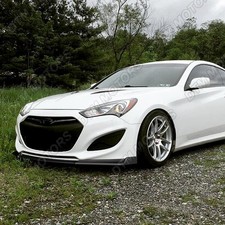 For 2013-2016 Hyundai Genesis Coupe Unpainted Black Ks-style Front Bumper Lip