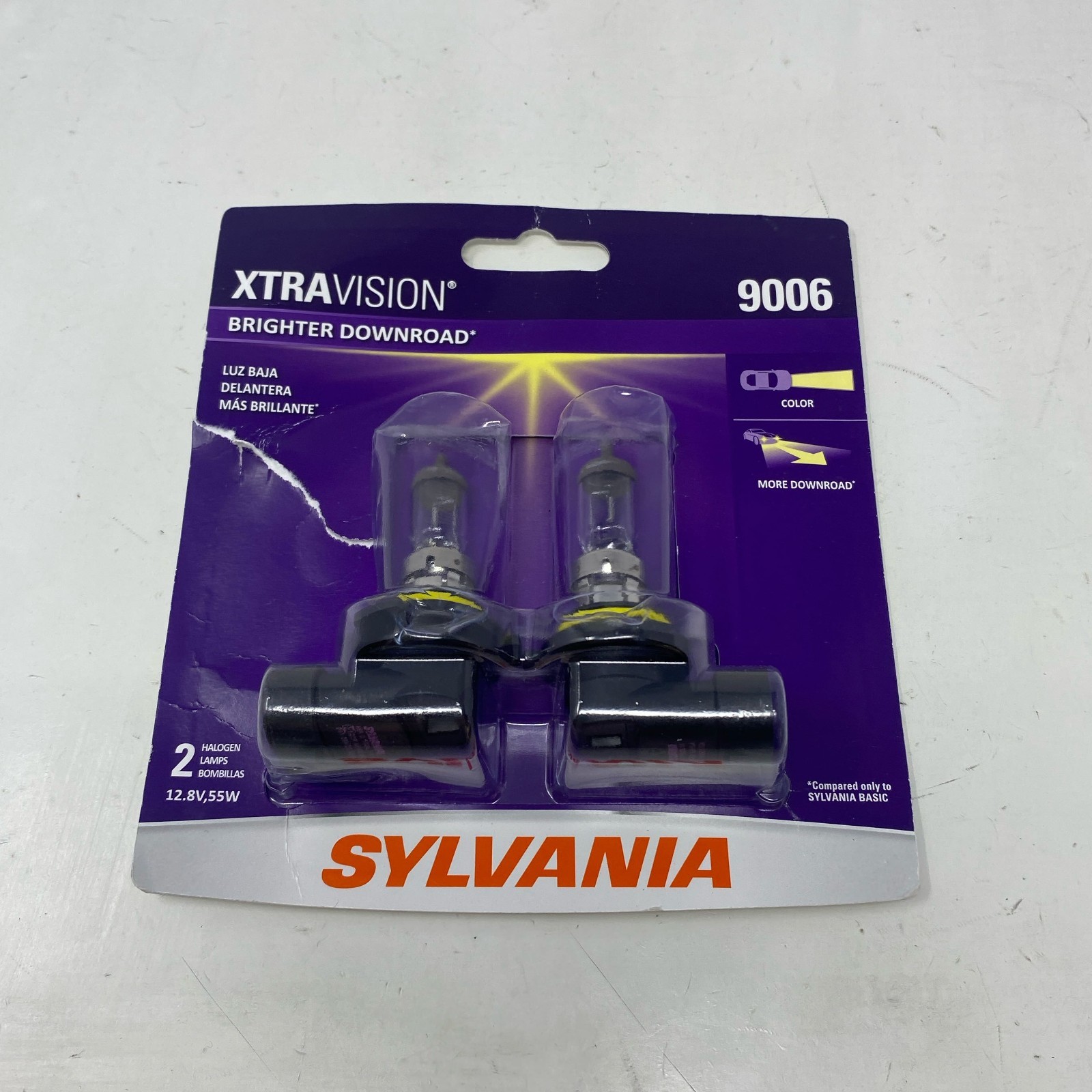 SYLVANIA 9006 XtraVision Halogen Headlight Bulbs 2-Pack (White)