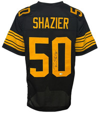Pittsburgh Steelers Ryan Shazier Signed Pro Style Black Color Rush Custom Jer...