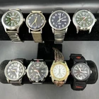 Timex Lot Of 8 Mens Vintage Wrist Watches Mechanical Quartz Analog Indiglo +