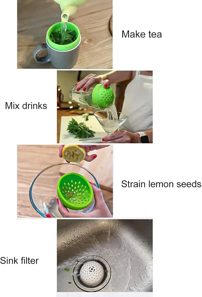 Kunststoff Mini Colander Reis Sieb Reis Sieb Waschbecken Colander Platzsparende - Bild 4 von 4