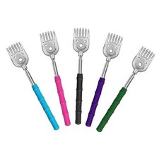 5 Pack Telescoping Back Scratcher, Gift Manual Back Scratchers, 5pcs-silvery