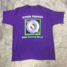 20TH CENTURY BLUES Vintage Robin Trower Shirt Purple Unisex S-5XL  22D505