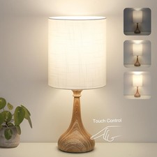Dimmable Small Table Lamp, Bedside Lamps Touch Control for Bedrooms Nightstan...
