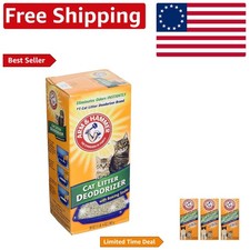 3 Pack Cat Litter Deodorizer Powder - Freshness  Odor Control Made in USA