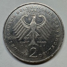 1994 Germany 2 Mark - F - Coin #D-009