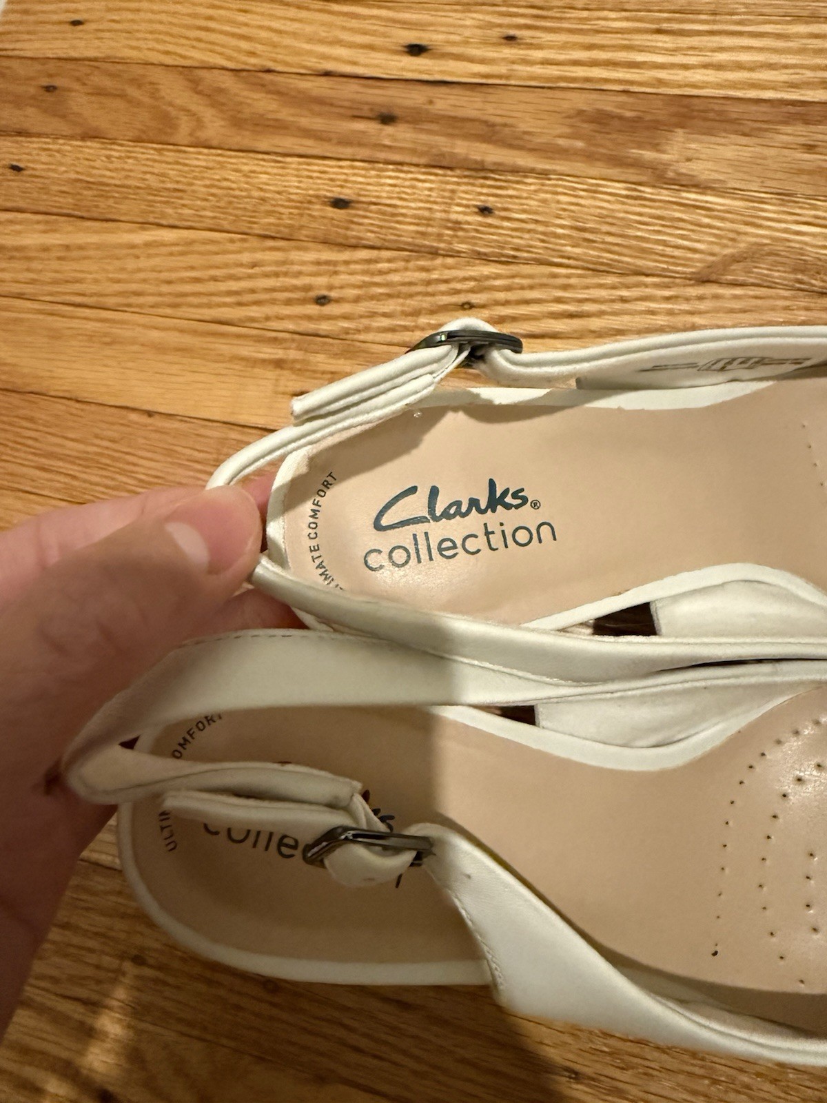 Clarks Kataleyna Step Slingback White Leather Hee… - image 6
