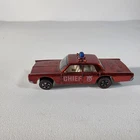 HOT WHEELS REDLINE  FIRE CHIEF CRUISER * RED COLOR *