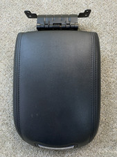 2010 - 2019 Ford Taurus Center Console Lid Armrest Black Leather Chrome Release