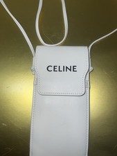 Celine White Soft Leather Sunglasses Case Brand New Authentic