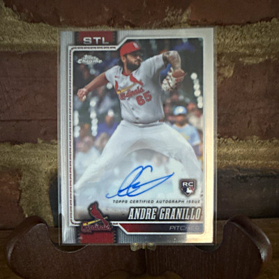 Topps 2025 Topps Chrome Andre Granillo RC Auto St. Louis Cardinals RA-AGB