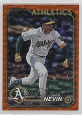 2024 Topps Update Orange Crackle Foilboard 24/299 Tyler Nevin #US3 4d3