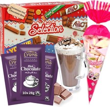 Hot Chocolate Gift Set - Includes 10x28g hot chocolate sachets 200g Marshmallow