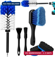 Car Wheel Brush Kit, Soft Drill Wheel Cleaner Brush, Tire Brush, Detailing Brush
