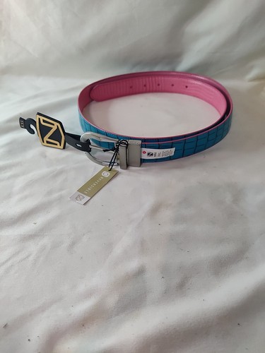 Noble Outfitters Women's Pink/Teal XXL LEATHER Reversible Belt NEW
