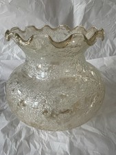 Vintage Amber Crackle Glass Lampshades x 9 Ceiling Use Upwards/Downwards VGC