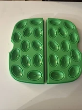 Pampered Chef #2292 Cool & Serve Two Replacement Green Deviled Egg Lrg Tray Q54