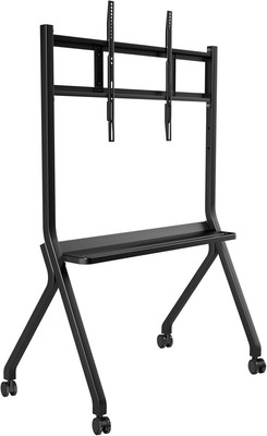 Smart Board Stand with Wheels, Mobile Rolling Interactive Whiteboard Stand with