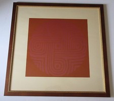 RHODA ROSS SIGNED 1960'S SERIGRAPH SILKSCREEN ABSTRACT POP OP ART MODERNIST NY