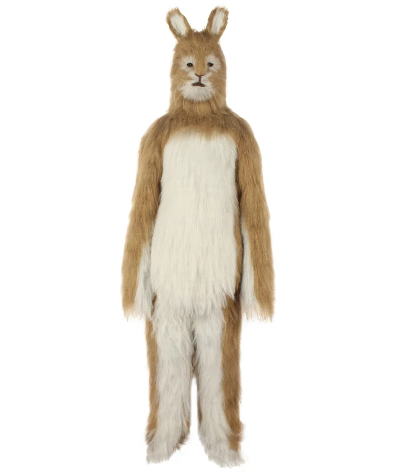 Disfraz de Conejo HPO Blanco y Marrón con Máscara - Fibras Sintéticas Largas Foto 2 de 4