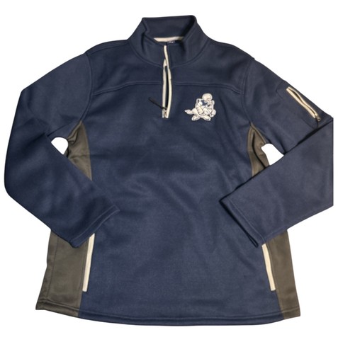 NFL Logo Dallas Cowboys NFL Team Apparel Throwback Quarter-Zip Pullover Men SZ L - 第 1/13 張圖片
