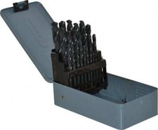 1 to 13mm, 118  Point, Oxide Finish, HSS Jobber Length Drill Bit Set 25 Piece...