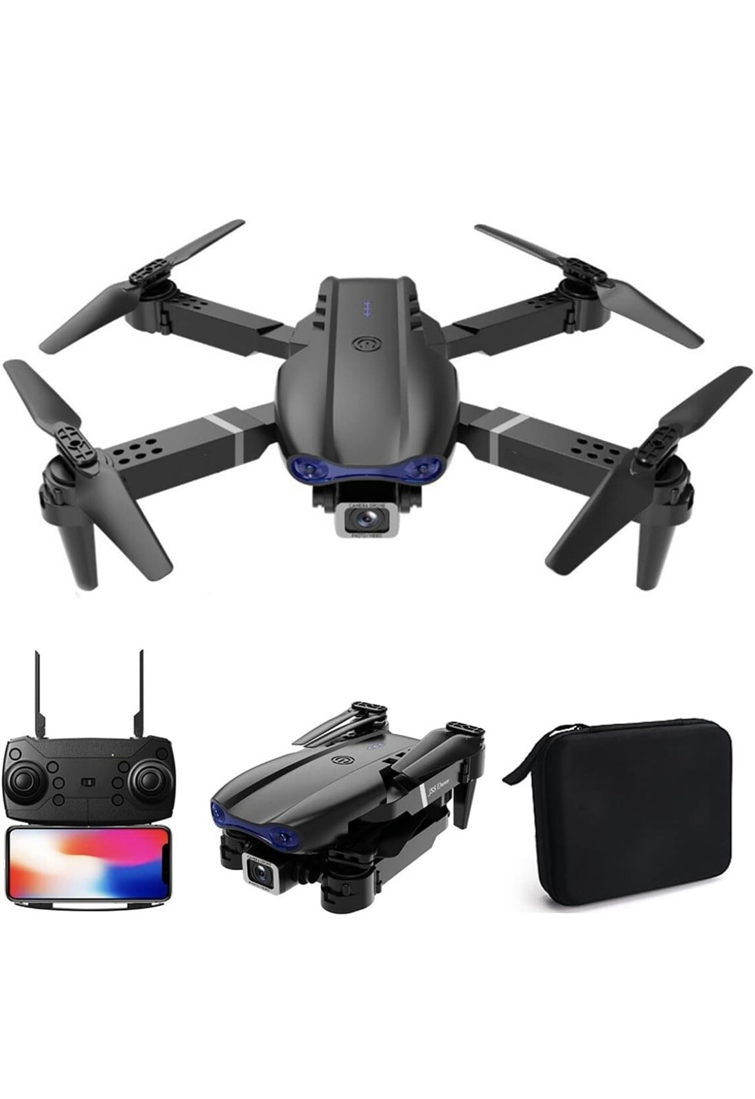 2023 Upgraded RC Quadcopter Drone with 1080p Dual HD Camera-image