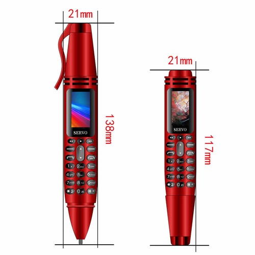 SERVO Pen mini Cellphone 0.96'' Tiny GSM Dual-SIM Camera Flashlight mini B2AM - Picture 5 of 12
