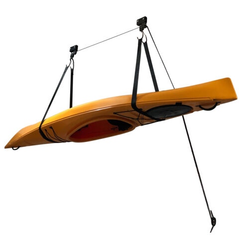 Kayak Hoist Pulley System Garage Ceiling Storage Hoist Bike Lift 125LBS Load - Picture 15 of 15