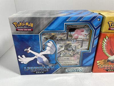 Pokemon TCG Legendary Battle Lugia and Ho-Oh Deck Box Lot of