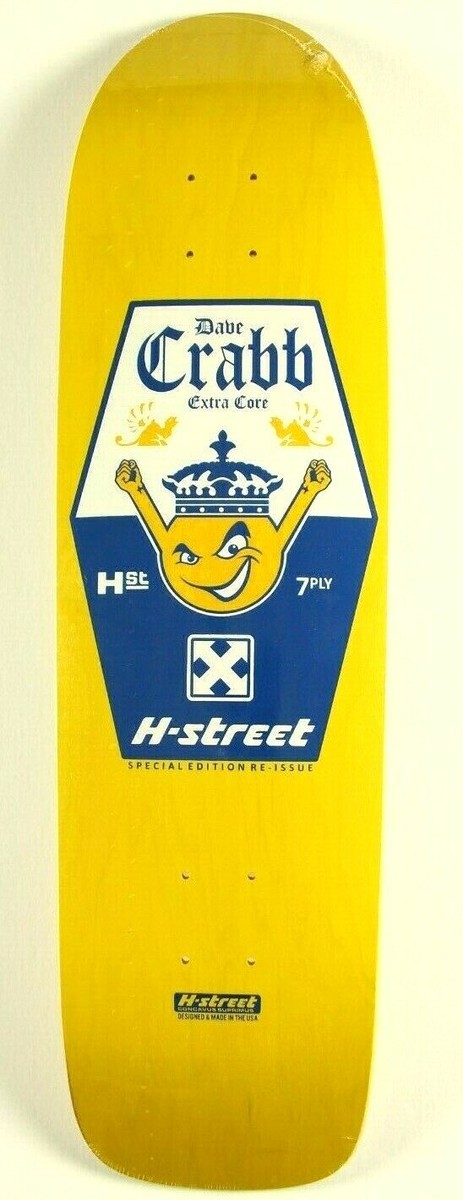 H Street Deck Dave Crabb Limited Edition Reissue NOS Skateboard