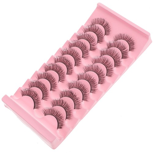10 Pairs Thick False Eyelashes for Everyday Makeup Faux Girl Miss - 第 5/12 張圖片