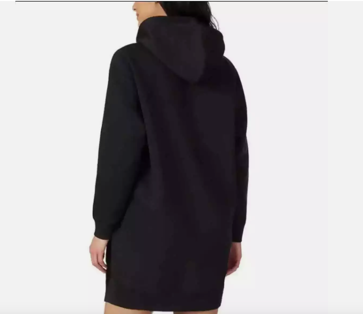 Fila Womens Hoodie Dress Black, Size L, NWT